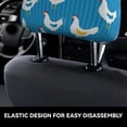 thumbnail image 4 of Kdxio Cartoon Chicken Pattern Print 2 Piece Car Head Rest Covers Set Auto Front/Rear Seats Headrest Cover Universal Fit Most Cars,Sedan, SUV, 4 of 9