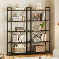 thumbnail image 2 of Casacomoda 5-Tier Bookshelf, Freestanding Book Shelf, Home Office Bookcase for Bedroom, Living Room, Black, 2 of 6