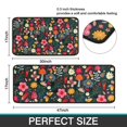 thumbnail image 7 of Pioneer Flower Floral Print Pattern Kitchen Rugs Sets Of 2,Anti Fatigue Kitchen Mat Rugs Non Slip Washable,Decorative Kitchen Floor Mats for Kitchen,Sink,Laundry,17"X30"+17"X47", 7 of 7
