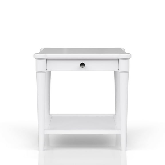 I Home Furnishings Wilmington Wood End Table-White
