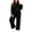 Black, variant on Edvintorg Women's Athletic Clothing Sets Fall Fashion 2 Piece Outfits Long Sleeve Hooded Sweatshirt Pants Sweat Set Plus Size Sweatsuits