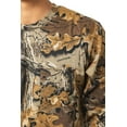 thumbnail image 4 of Realtree Men’s Long Sleeve  Hunting Cotton Shirt, Advantage Classic Camo , Relaxed Fit, Size S-5X, 4 of 8