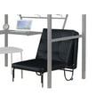thumbnail image 3 of ACME Senon Metal Frame Twin Loft Bed with Desk in Black and Silver, 3 of 4