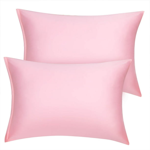2Pcs Fundas De Almohada De Microfibra Fundas De Almohada Oxford Estándar / Reina / Rey Sonrojo 21x27 Pulgadas