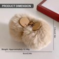 thumbnail image 3 of Fuzzy Hair Clip Fuzzy Hair Clip Neutral Little Clip Thick And Long Hair Adhere To The Soft Faux Hair Clip Cute Fuzzy Hair Clip Woman, Polyester Hair Clip, 3 of 5