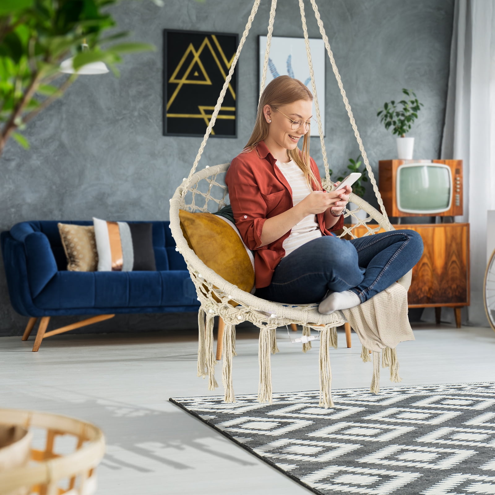 Interior hanging chair hot sale
