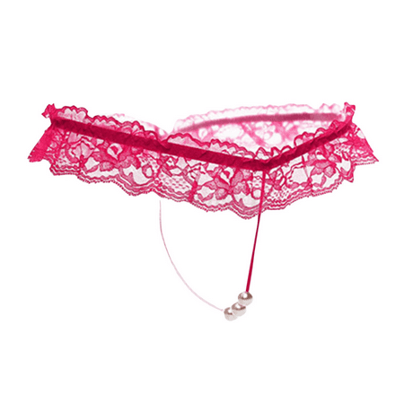 Fulorrnie Underwear for Women Seamless Thong Comfort Breathable Panty Cute Drop Waist Stretchable Ventilated Panties Hot Pink One Size