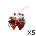 thumbnail image 1 of Campana colgante,Adorno de campana de Navidad Adorno de campana de comida,Campana de Navidad con lazo Campana de puerta de metal,Campanas de Navidad Adorno colgante para árbol, 1 of 8