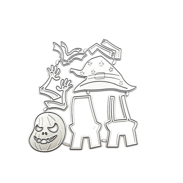 Troquel de corte de Metal con palo de calabaza de Halloween, troquel Diy para álbum de recortes, manualidades de papel