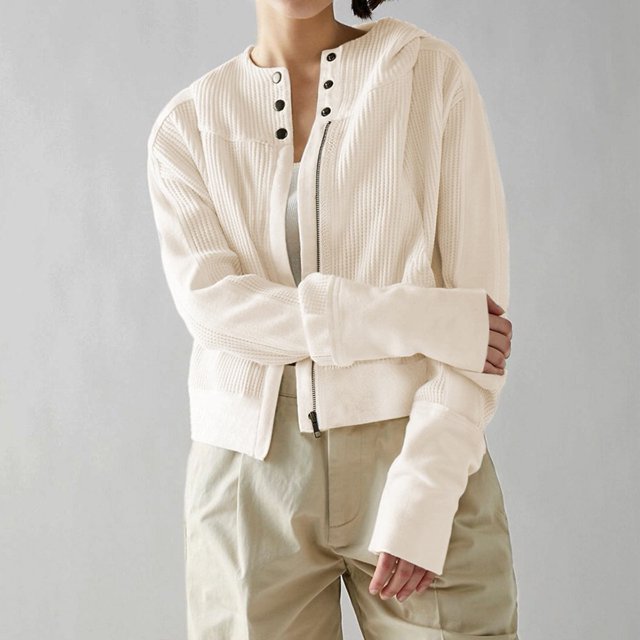 Paneled Sweatshirt Women Hooded Long Sleeves For Loose Slouchy Zip Hoodies