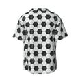 thumbnail image 2 of Daiia Soccer Men's Linen Shirts Short Sleeve Casual Shirts Button Down Shirt for Men Beach Summer Wedding Shirt-Large, 2 of 7
