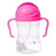 thumbnail image 4 of bbox Sippy cup with Fliptop Straw, Drink from Any Angle Weighted Straw, Spill Proof, Leak Proof & Easy grip BPA Free, Dishwasher Safe for Babies 6m+ to Toddlers (Pink Pomegranate, 8 oz), 4 of 5
