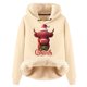 thumbnail image 1 of WILLBEST Sudadera con Capucha para Mujer, Estampado Navideño de Vaca, Cálida X-Grande, 1 of 4