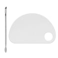 thumbnail image 2 of Paleta De Mezcla Cosmética, Paleta De Arte De Uñas De Textura Brillante Acrílico Transparente Portátil Forma Semicircular Multifuncional Para Pintura, 2 of 7