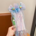 thumbnail image 5 of Wuxian Toddler Girls Ribbon Headband Colorful Cute Bow Hair Clips Princess Hair Barrettes Sparkly Pearl Sequins Clips Hair Accessories Hairpins Party Wedding Birthday Headwear,Sky Blue,3-16 Years, 5 of 6