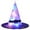 Purple, variant on OAVQHLG3B Halloween Decorations Witch Hat Lights, Halloween LED Hanging Lighted Glowing Witch Hats Battery Operated String Lights for Outdoor Indoor Yard Tree Garden Party Décor