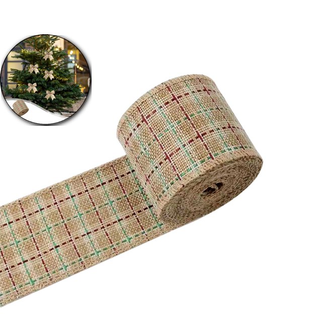 Dvruxg Christmas Plaid Ribbon Gingham Wrapping Ribbon Tartan Decor for Christmas DIY Crafts Wrapping Gift Home Decorations Bows