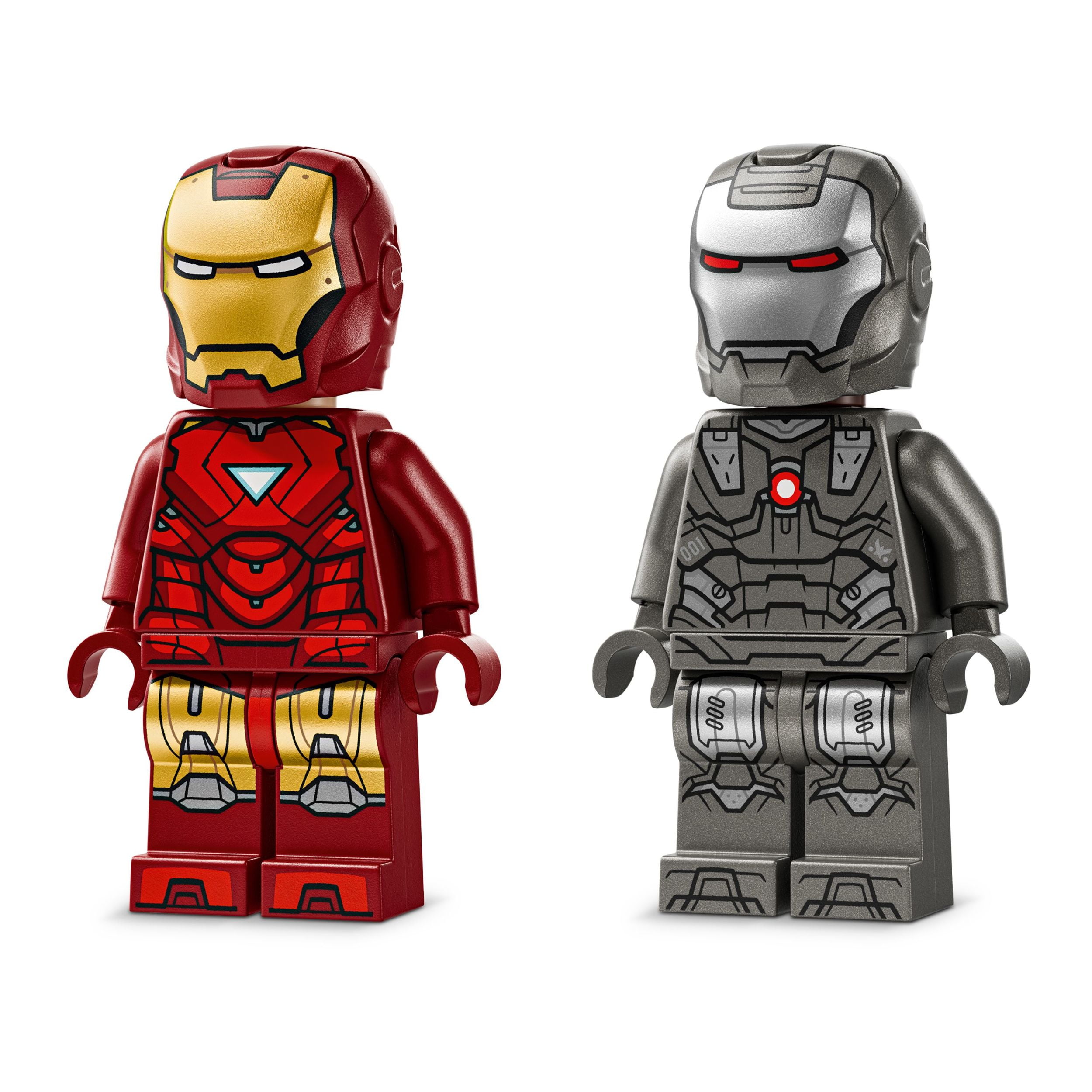 LEGO Marvel Iron Man & War Machine vs. Hammer Drones Building Toy - Pretend Play Set W/ 2 Toy Minifigures - Kids Building Blocks for Boys & Girls, Ages 7+ - Gift Idea for Birthdays - 76320, LEGO Iron Man & War Mac 76320