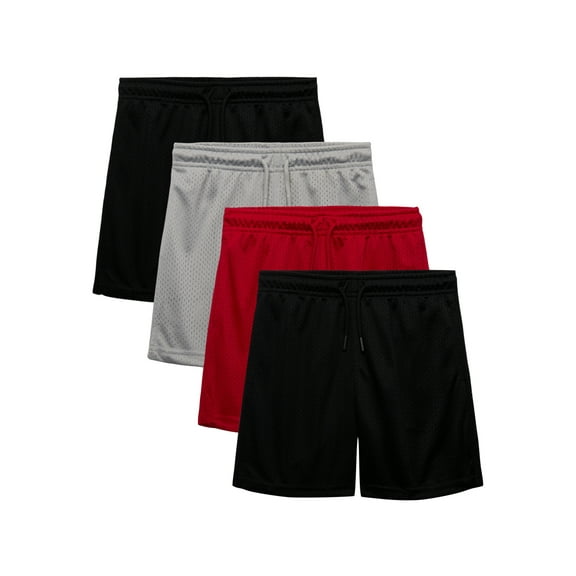 Athletic Works Boy's Mesh Short, 3-Pack, Sizes 4-18 & Husky