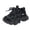 Black, variant on Toddler KIds Sneakers for Girls Boys Chunky Trainers Athletic Sports Shoes Non-Slip Soft Fashion Outdoor Kids Tennis Platform Walking Running Lace-Up
