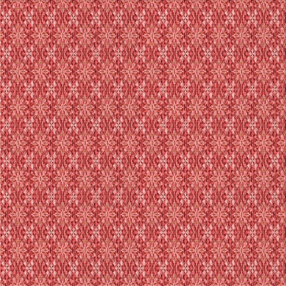 Ahgly Company Indoor Square Patterned Ferrari Red Area Rugs, 8' Square