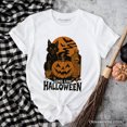thumbnail image 5 of Long Live Halloween T-Shirt, Retro Black Cat Pumpkin Tee for Horror Fans, 5 of 6