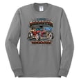 thumbnail image 2 of Wild Bobby, Ford Retro T-Bucket Roadster 1923 Vintage Garage Motors, Cars and Trucks, Men Long Sleeve Shirt, Heather Grey, Large, 2 of 4