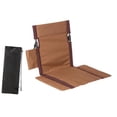 thumbnail image 4 of Asiento de estadio, silla de grada, multifuncional, portátil, plegable, cojín para gradas Marrón, 4 of 8
