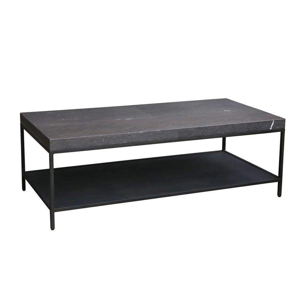Moe S Makrana Marble Top Coffee Table In Black