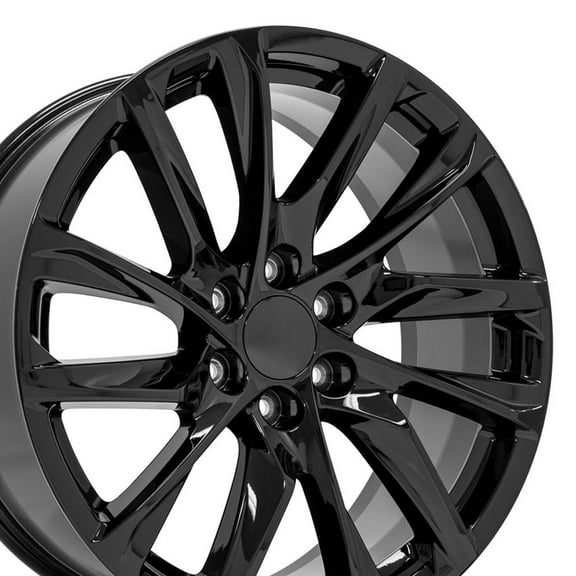 OE Wheels CA90 22 Inch Rims Fit Escalade Style 6x139.7 22x9 Gloss Black - Hollander 4875 (Set of 4)