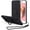 Black, variant on Case for iPhone 7 Plus iPhone 8 Plus, Slim Liquid Silicone Phone Case with 360 Rotatable Ring Holder Kickstand Fashion Hand Strap Magnetic Car Mount Shockproof TPU Bumper Cover -Glass Black