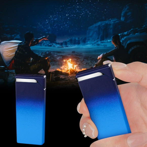 Herrnalise Jet Torch Butane Lighter, red Flame Cool Lighter, Cute Flash Torch Windproof Lighter, Metal refillable Butane Lighter, Gradient Lighter, Outdoor, Camping, Barbecue, Candles
