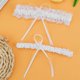 thumbnail image 1 of Ligas blancas para novia (2 piezas), liga de boda para novia, liga de encaje elástica, conjunto de liga de boda para novia, correa de media de encaje, 1 of 4