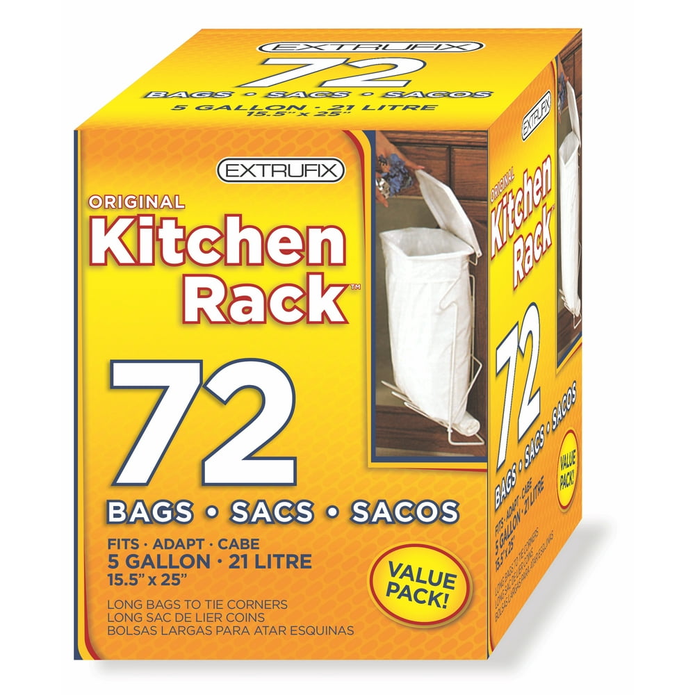 Extrufix 5 Gallon Trash Bags 72 Count