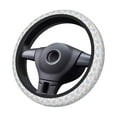 thumbnail image 6 of Lsque Orchids Flowers Ultra Soft Car Steering Wheel Cover for Women, Standard 15 inch Size for Truck Van SUV Auto, 6 of 8