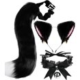 thumbnail image 1 of Conjunto de disfraz de gato, orejas de zorro, cola y cuello acampanado de BIAOKS, 1 of 7