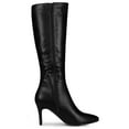 thumbnail image 4 of BLISSFUL STEP Valentine's Women's Boot Pointed Toe Side Zipper Stiletto Heel Knee High Boots Black 6.5, 4 of 8