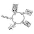 thumbnail image 1 of Luxshiny Colgante De Con Llavero Y Charms Y Para A Plateado, 1 of 6