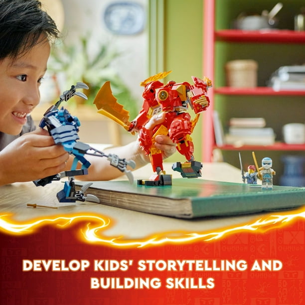 LEGO NINJAGO Kai's Fire Mech Set for Classroom Play - Walmart