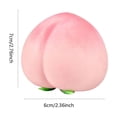 thumbnail image 2 of Realistic Peach Slow Rising Squeeze Toy, Large Fruit Shaped Fidget Presser, Soft Hand Play Gadget for Adult Office Entertainment, 2 of 5