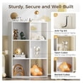 thumbnail image 5 of XPOPR 6 Wood Cube Storage Organizer with Open Back and Removable Back Panels, 11In White Cube Storage Bookshelf, Cubicle Shelf Bookcase for Home Office Bedroom Living Room, Vertical or Horizontal, 5 of 5