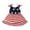 Blue, variant on OAVQHLG3B Baby Girls 4th of July Dress American Flag Skirt Kids Patriotic Clothes Stripe Sleeveless Tank Dresses 1-4 Years