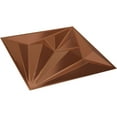 thumbnail image 6 of Ekena Millwork 19 5/8"W x 19 5/8"H Diamond EnduraWall Decorative 3D Wall Panel, Bright Coat Copper (12-Pack for 32.04 Sq. Ft.), 6 of 6