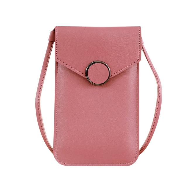 Crossbody Bolsos para Mujeres Dgs Señoras Pantalla Táctil Bolso de Teléfono, Mini Cuero Teléfono Bolso Horizontal, Bolso de Hombro, Cartera con Tarjeta de Crédito Ranura Carteras para Mujeres