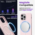 thumbnail image 4 of Magnetic Case Compatible for iPhone 14 Pro Max Case [Compatible with MagSafe] [+Screen Protector] Liquid Silicone Gel Rubber Full Body Protective Cover Case 6.7 Inch-Chalk Pink, 4 of 14