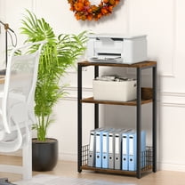 3-Tier Record Player Stand with Storage Vinyl Holder Turntable Stand Album 70 Lp, Nightstand Side Tables for Living Room