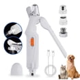thumbnail image 2 of 2-in-1 pet nail polisher dog nail clipper trimmer ultra quiet electric nail set rechargeable suitable for trimming toes and claws of dogs and cats, 2 of 11