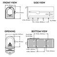 thumbnail image 7 of Architectural Mailboxes MB1™ Weather-Resistant Steel Metal Post Mounted Mail Box for outside, Pewter, Medium Curbside Mailbox with Magnetic Latch, USPS Approved for Residential Delivery, 7 of 7