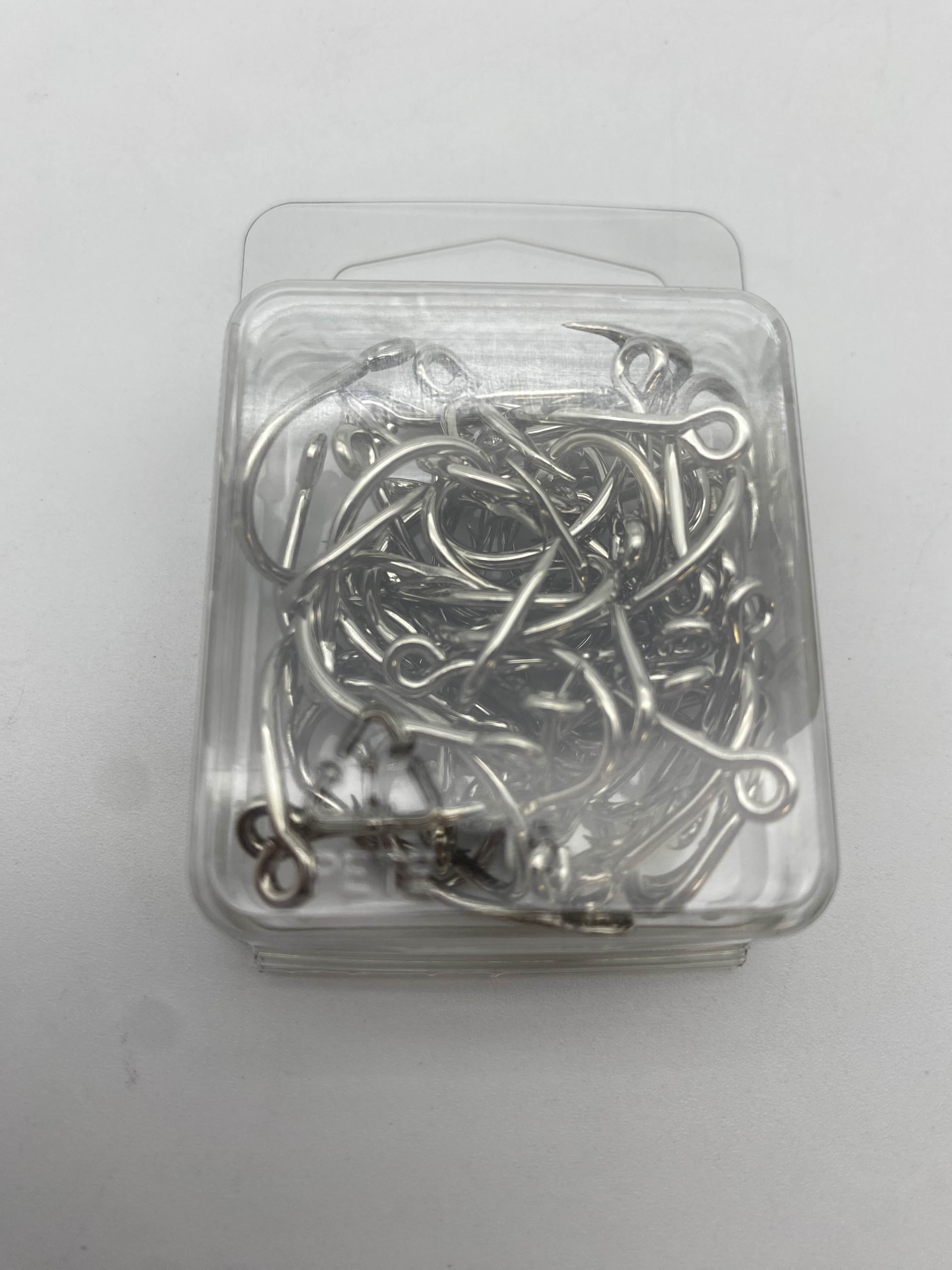 Mustad Saltwater 50-Piece Steel Fishing Hook, Size 1/0