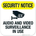 thumbnail image 1 of Audio And Video Surveillance In Use Sign,, 1 of 8